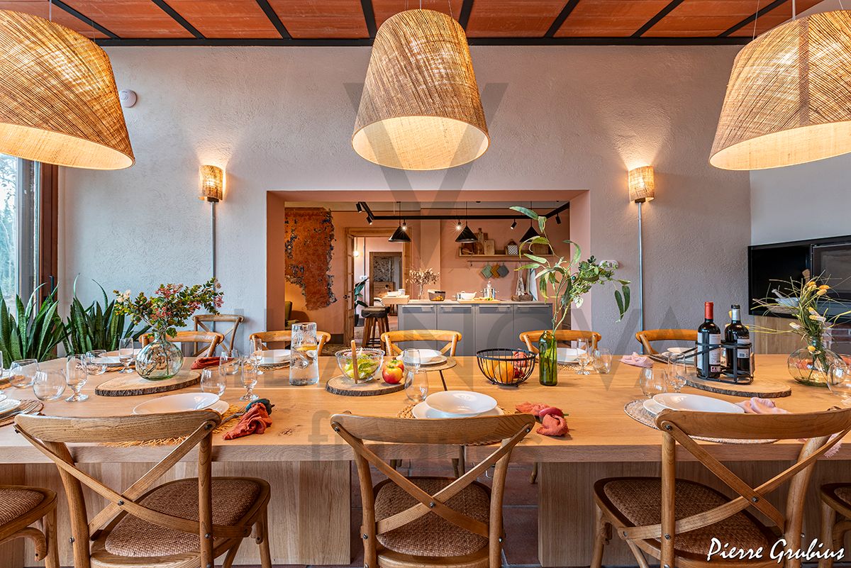 Comedor de Finca rústica en venta en Riudoms con Jardín privado, Terraza y Trastero