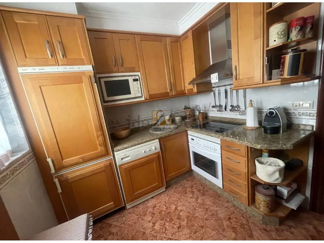 Kitchen of Flat for sale in Oviedo   with Heating, Parquet flooring and Storage room