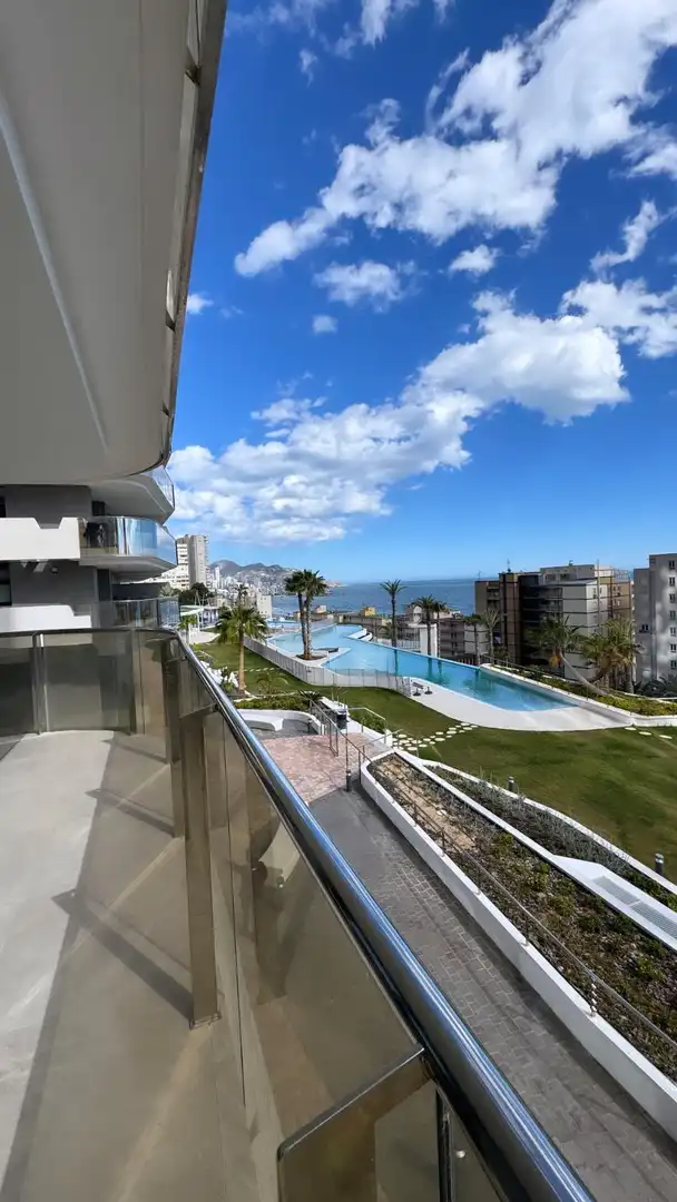 Swimming pool of Apartments for rent in Benidorm  with Air Conditioner, Heating and Private garden