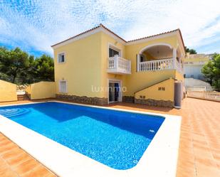 Exterior view of House or chalet for sale in Moraira  with Terrace, Swimming Pool and Balcony