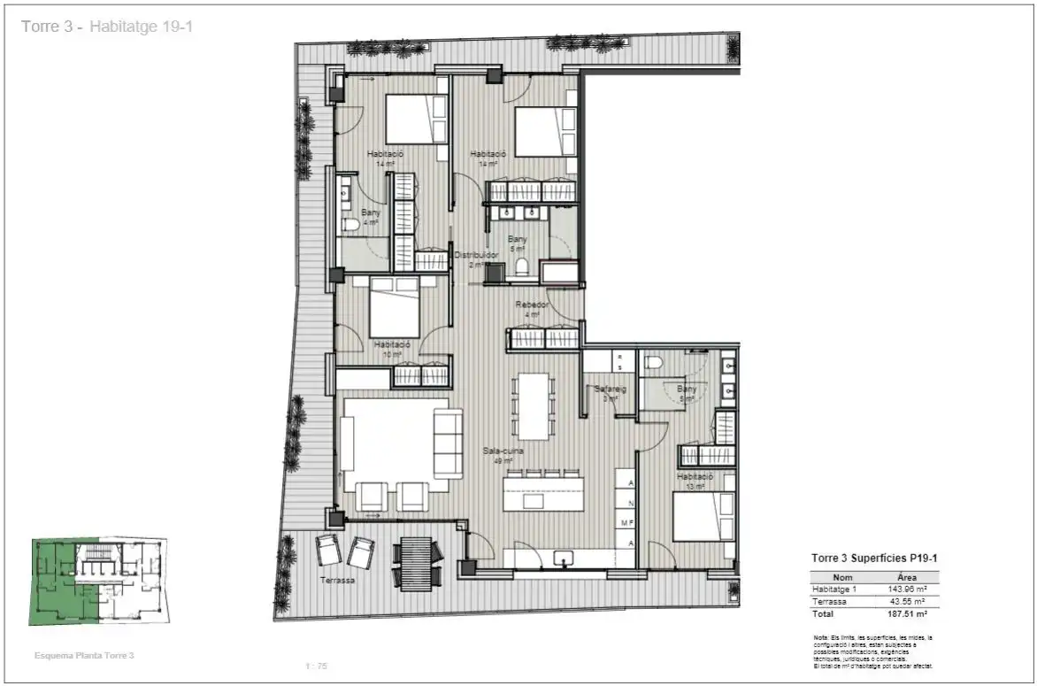 Apartamento en venta en Escaldes – Engordany con Aire acondicionado, Parquet y Terraza
