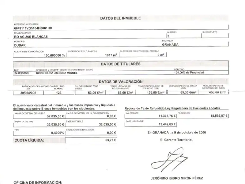 Residencial en venda en Dúdar