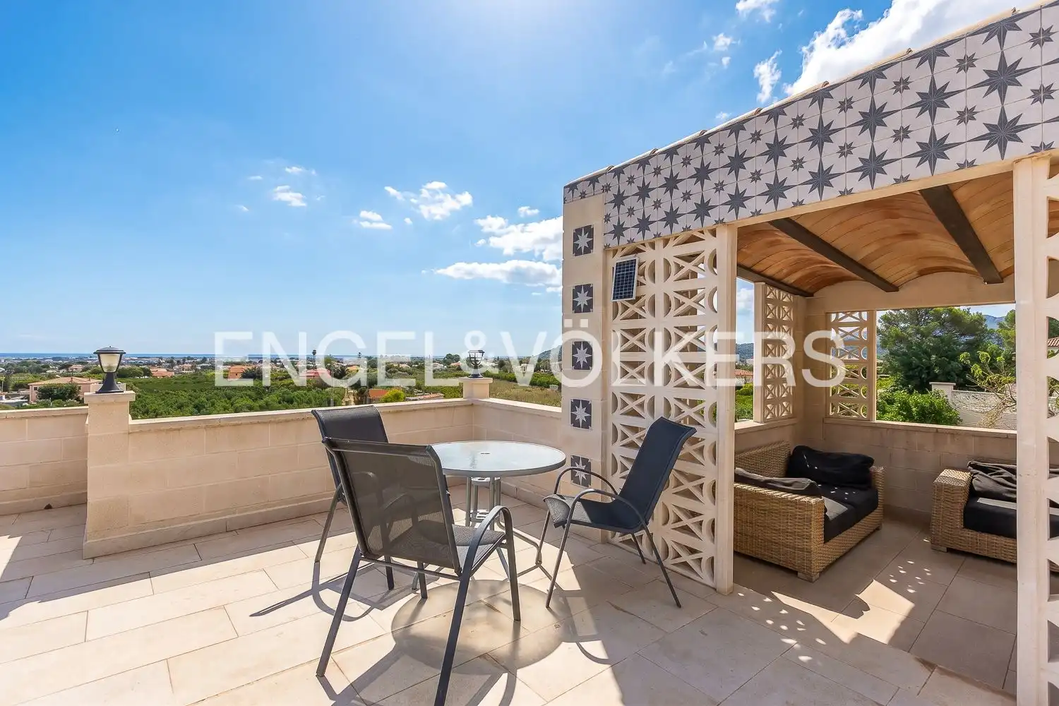 Terrassa de Casa o xalet en venda en Pedreguer amb Aire condicionat, Calefacció i Jardí privat