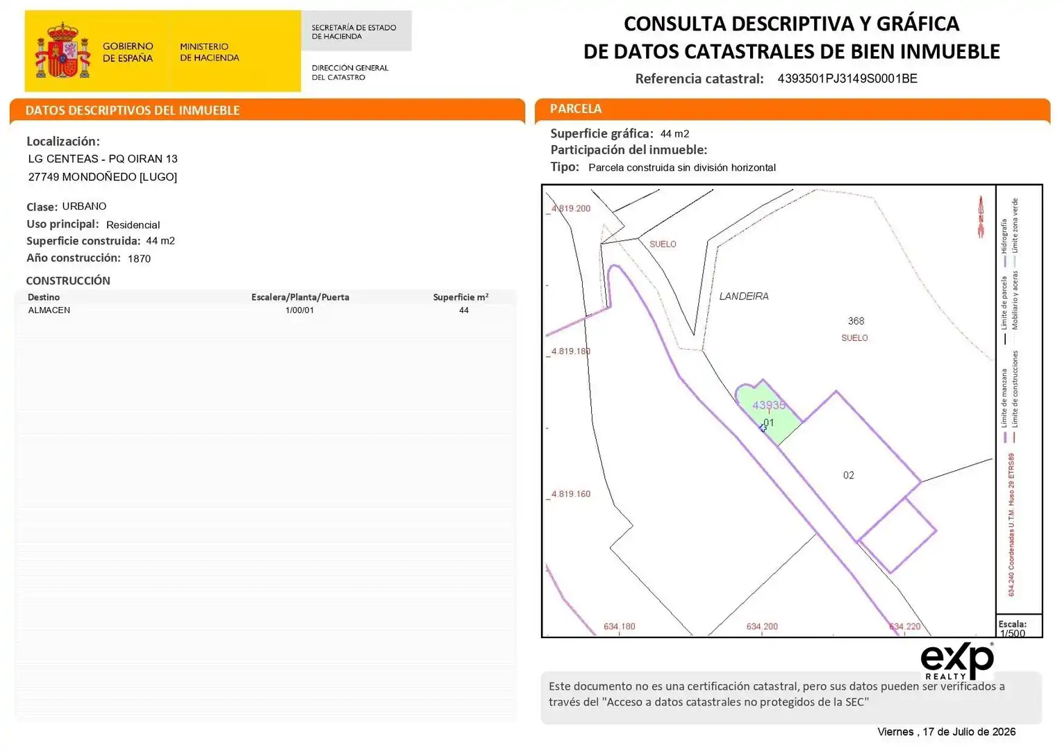 Vista exterior de Casa o chalet en venta en Mondoñedo con Jardín privado