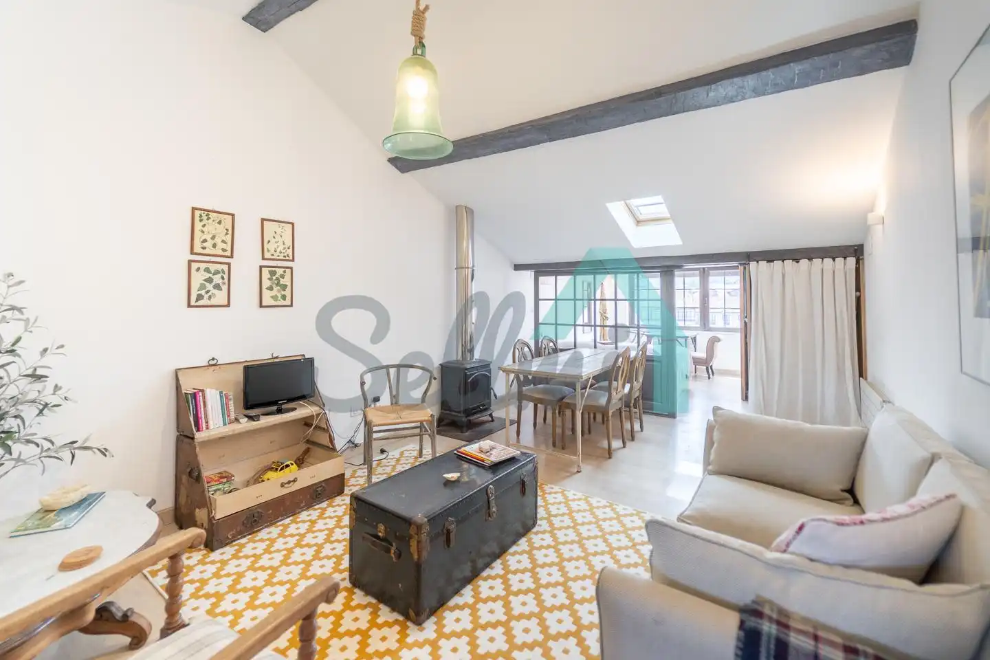 Sala de estar de Piso en venta en Llanes con Calefacción y Parquet