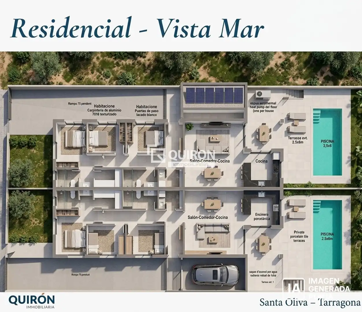 Adossat amb piscina en venda a Santa Oliva, imagen 2