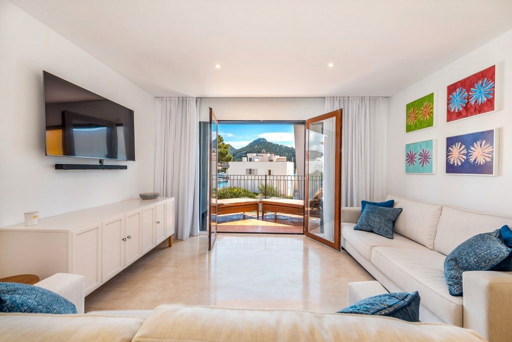 Sala de estar de Apartamento en venta en Andratx con Aire acondicionado, Terraza y Piscina