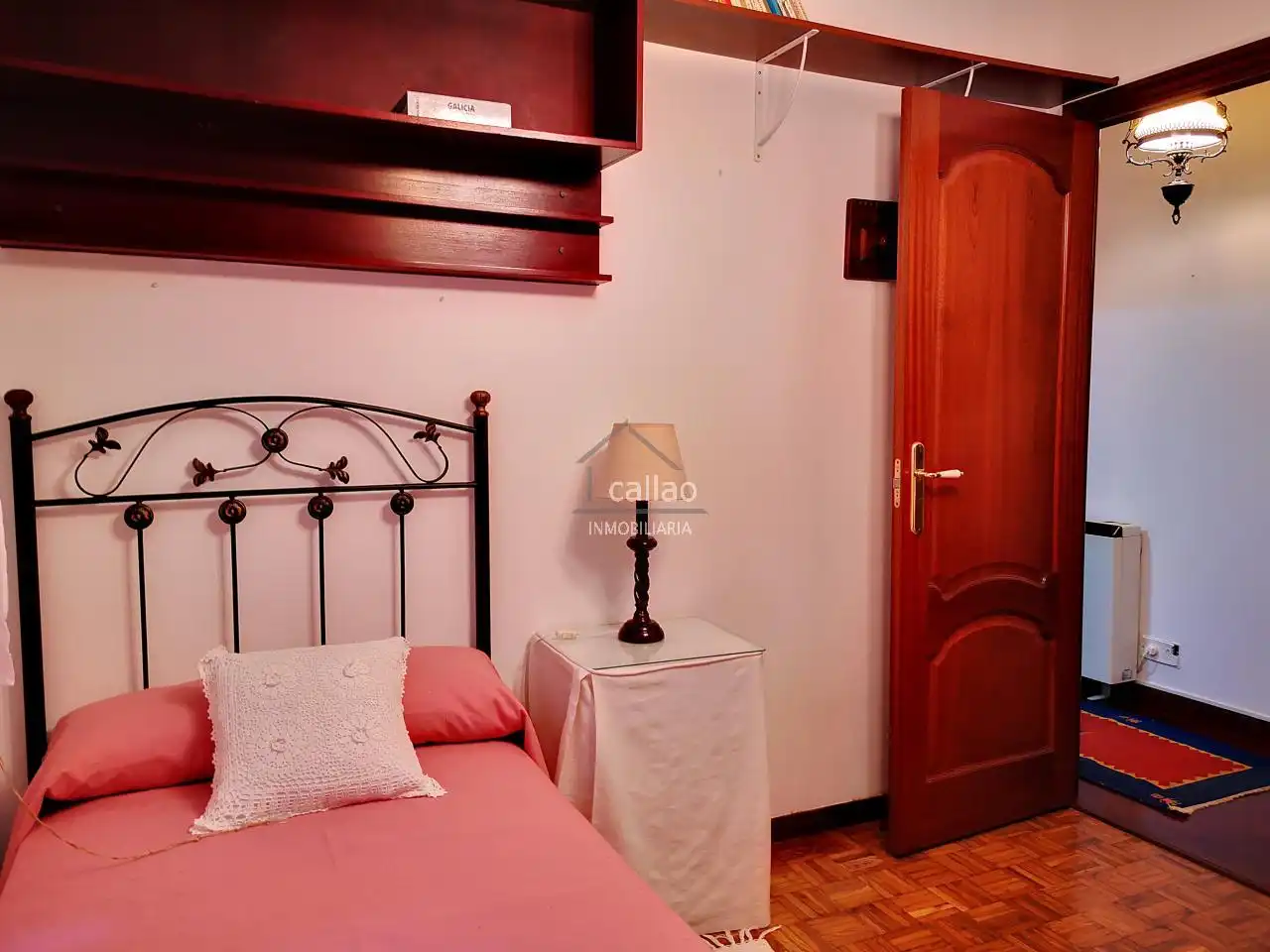 Bedroom of Flat for rent in Ferrol  with Heating, Parquet flooring and Storage room