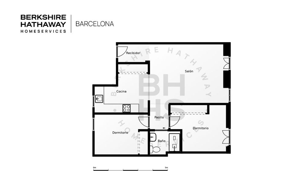 Dormitori de Apartament en venda en  Barcelona Capital amb Aire condicionat, Calefacció i Parquet