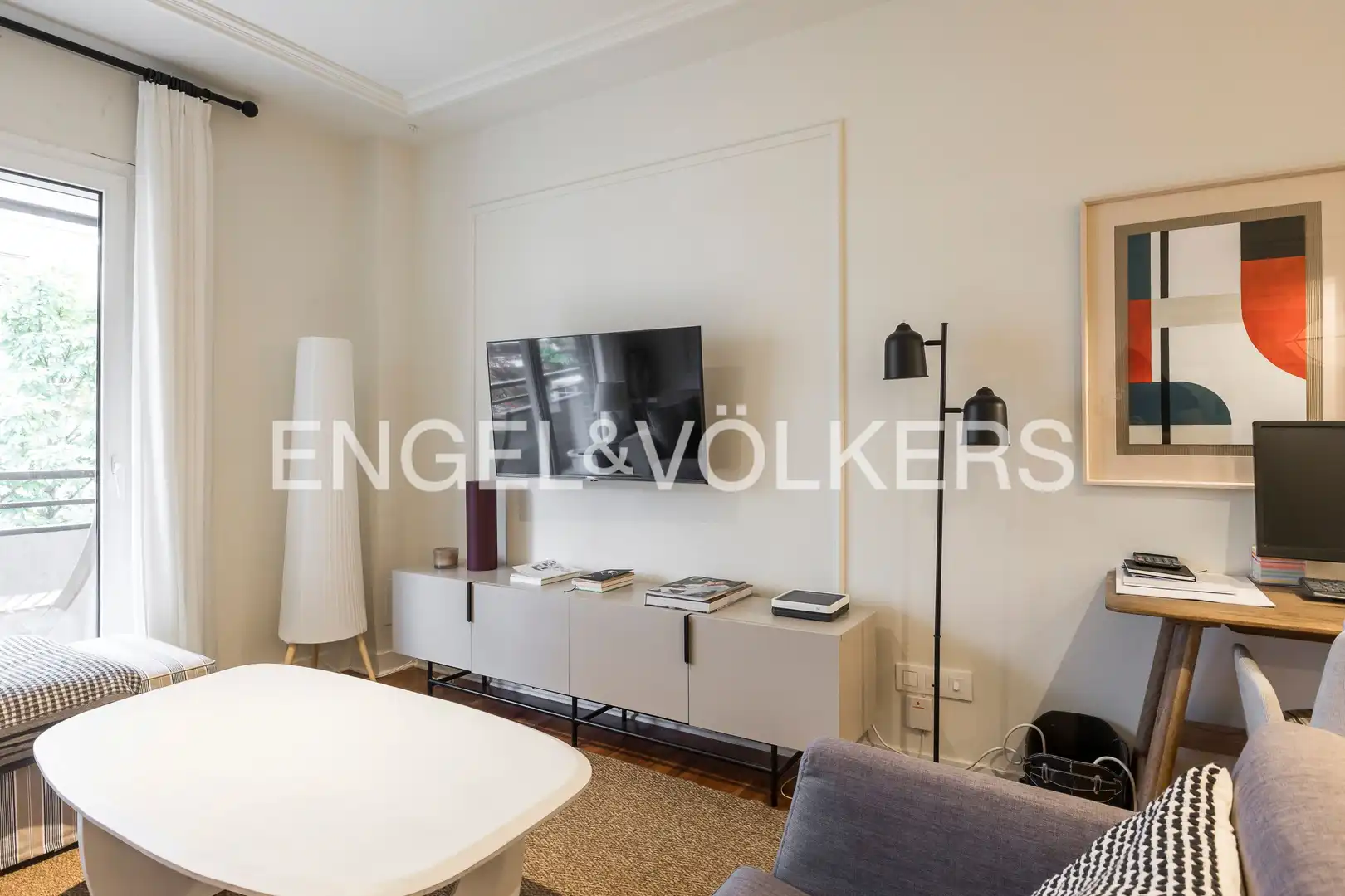 Living room of Flat for rent in Madrid  with Air Conditioner, Heating and Terrace