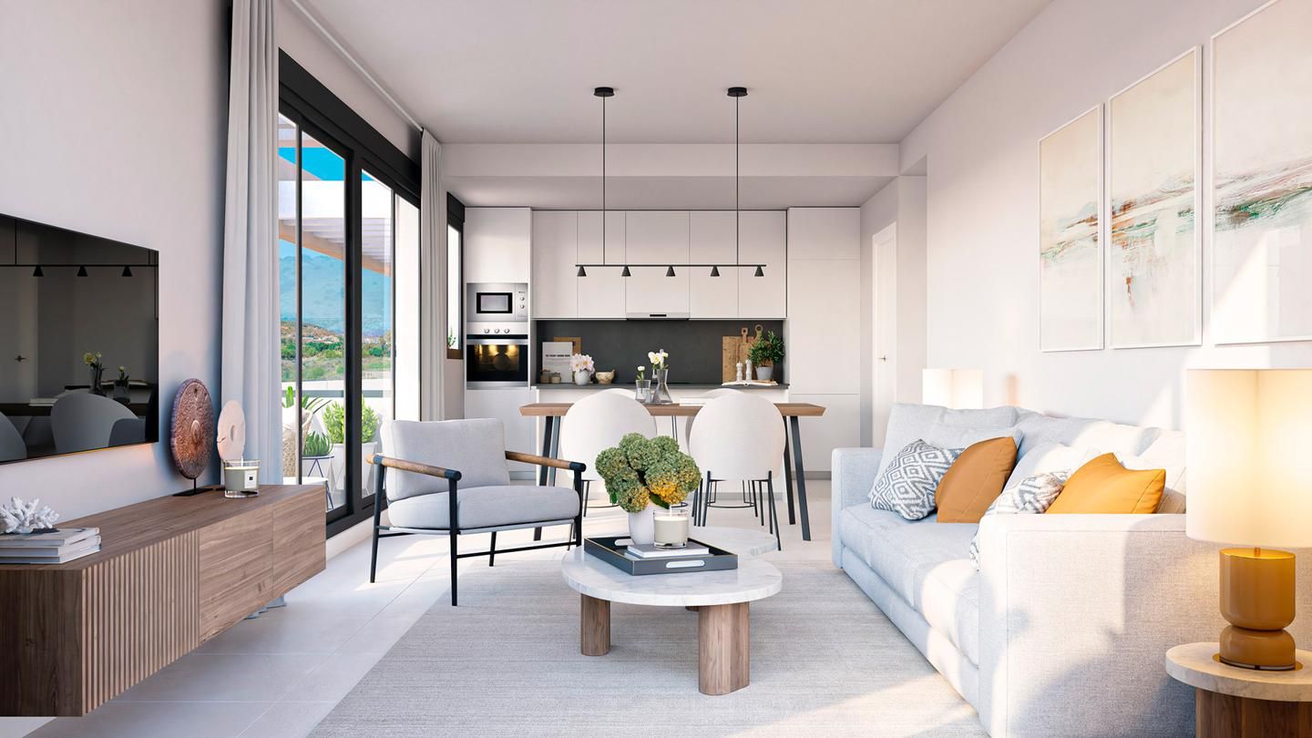 Sala d'estar de Àtic en venda en Casares amb Aire condicionat, Jardí privat i Terrassa