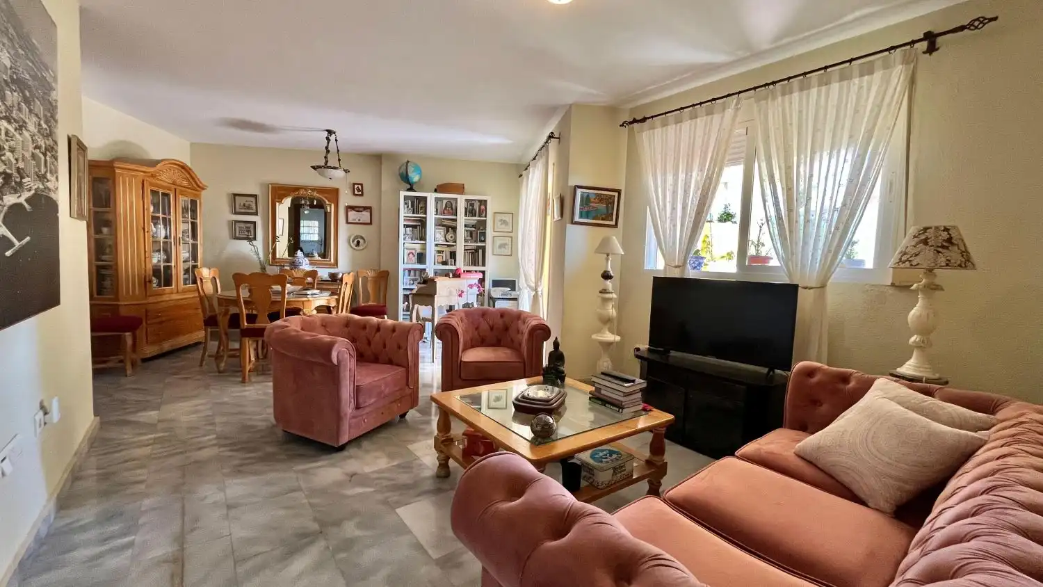 Sala de estar de Apartamento en venta en Benalmádena con Aire acondicionado, Calefacción y Terraza