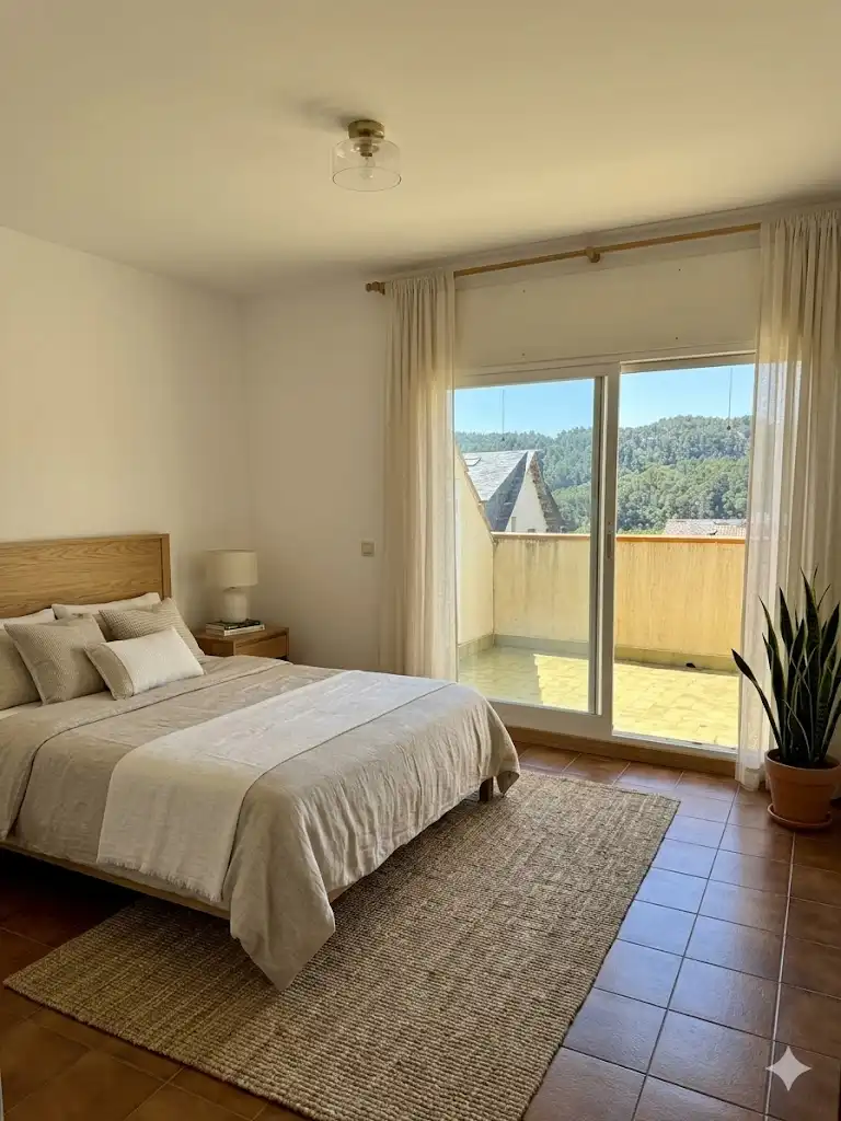 Habitación de Casa adosada en venta en La Palma de Cervelló con Aire acondicionado, Calefacción y Terraza