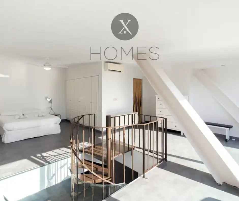 Schlafzimmer von Maisonette zur Miete in Valencia mit Klimaanlage, Möbliert und Gemeinschaftspool