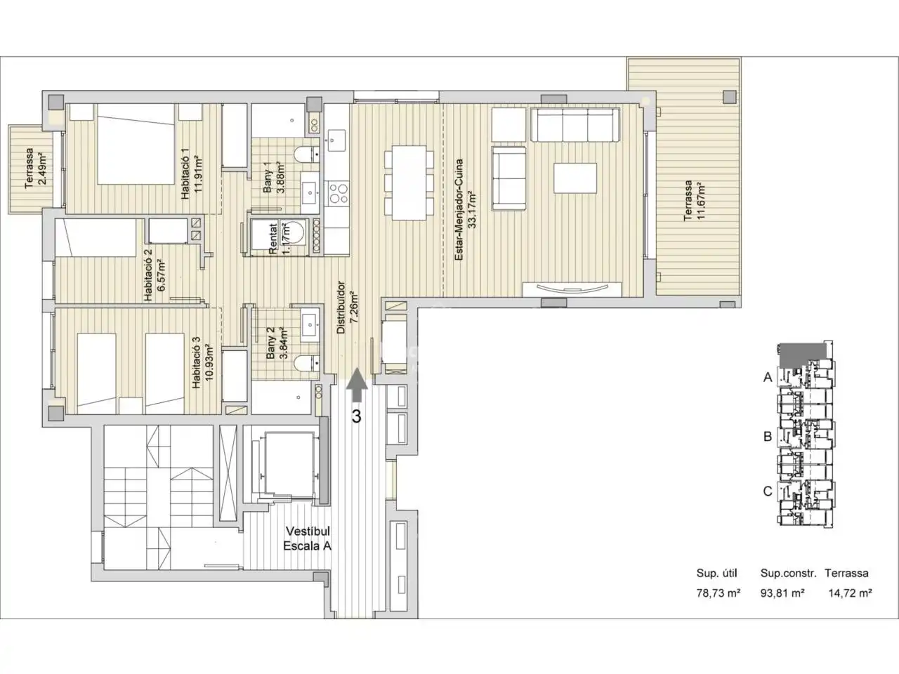 Apartments for sale in Pals  with Air Conditioner, Terrace and Storage room
