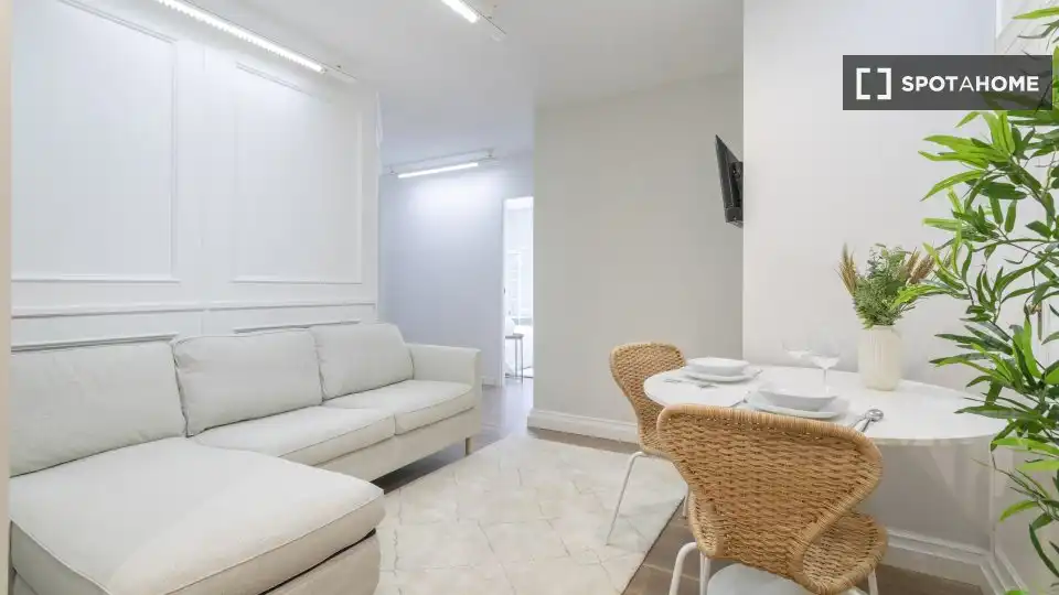 Sala d'estar de Pis de lloguer en Alicante / Alacant amb Aire condicionat, Calefacció i Moblat