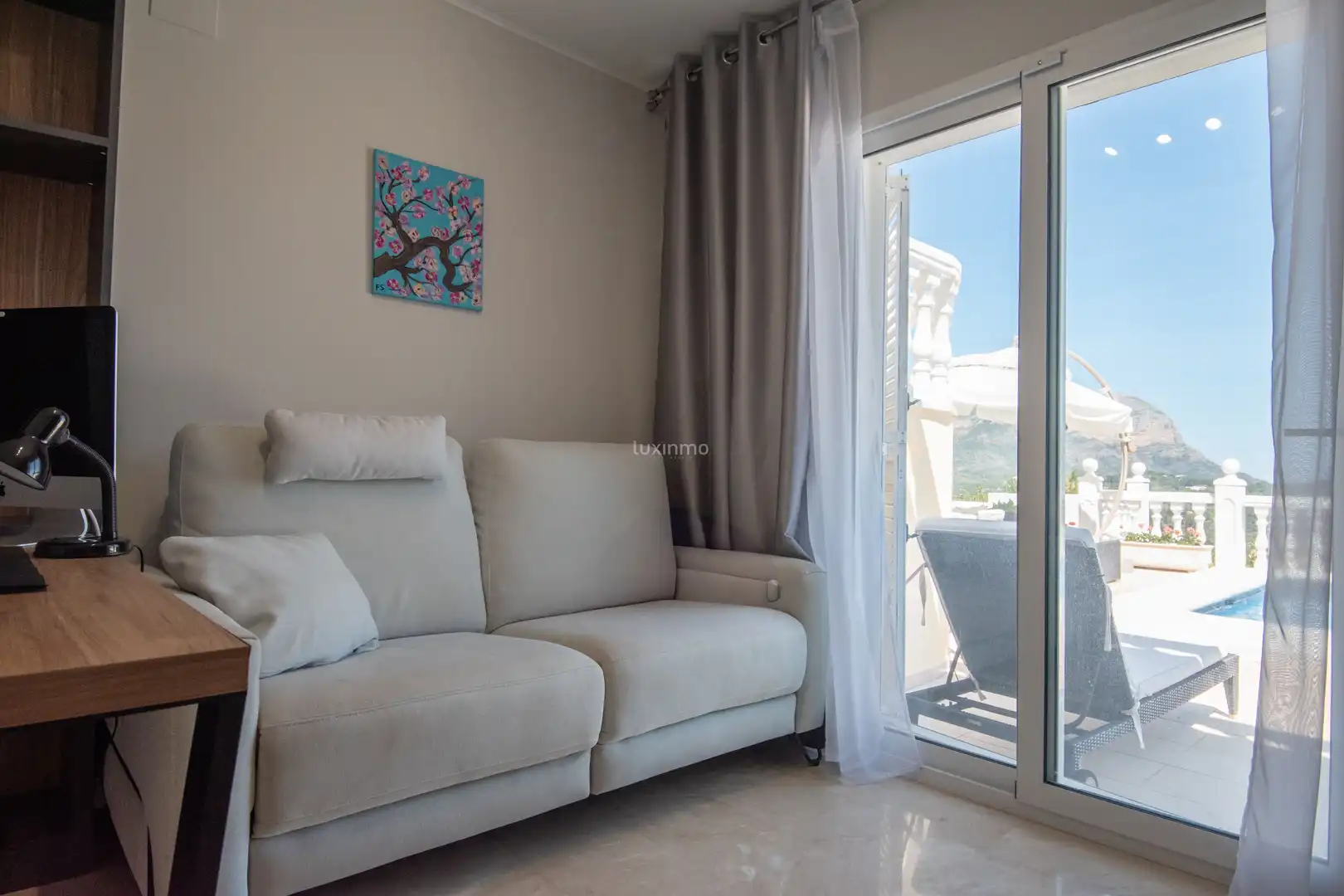 Sala de estar de Casa o chalet en venta en Pedreguer con Aire acondicionado, Jardín privado y Terraza