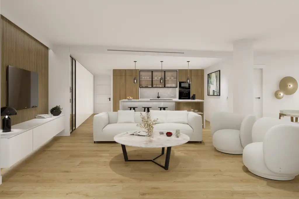 Sala d'estar de Apartament en venda en Sóller amb Aire condicionat i Terrassa
