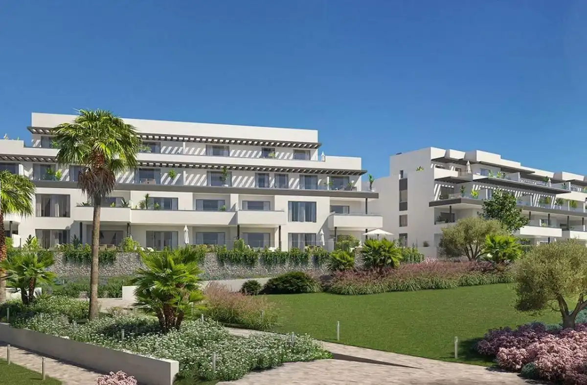 Exterior view of Apartments for sale in Mijas  with Air Conditioner, Storage room and Community pool