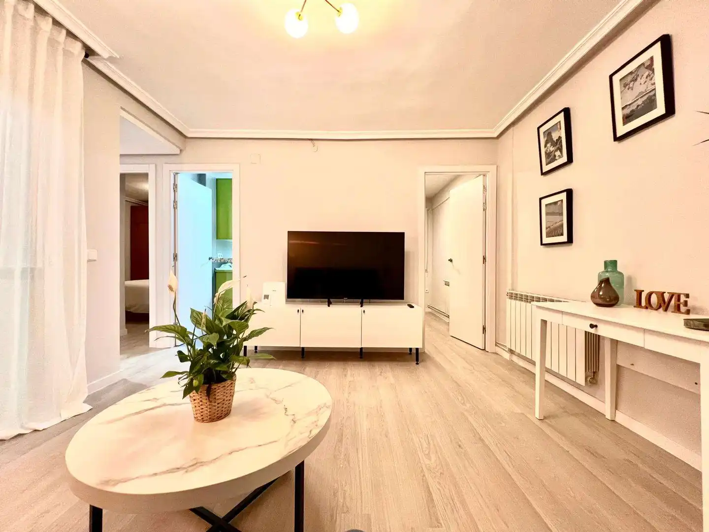 Sala de estar de Apartamento para compartir en Madrid con Aire acondicionado, Calefacción y Terraza