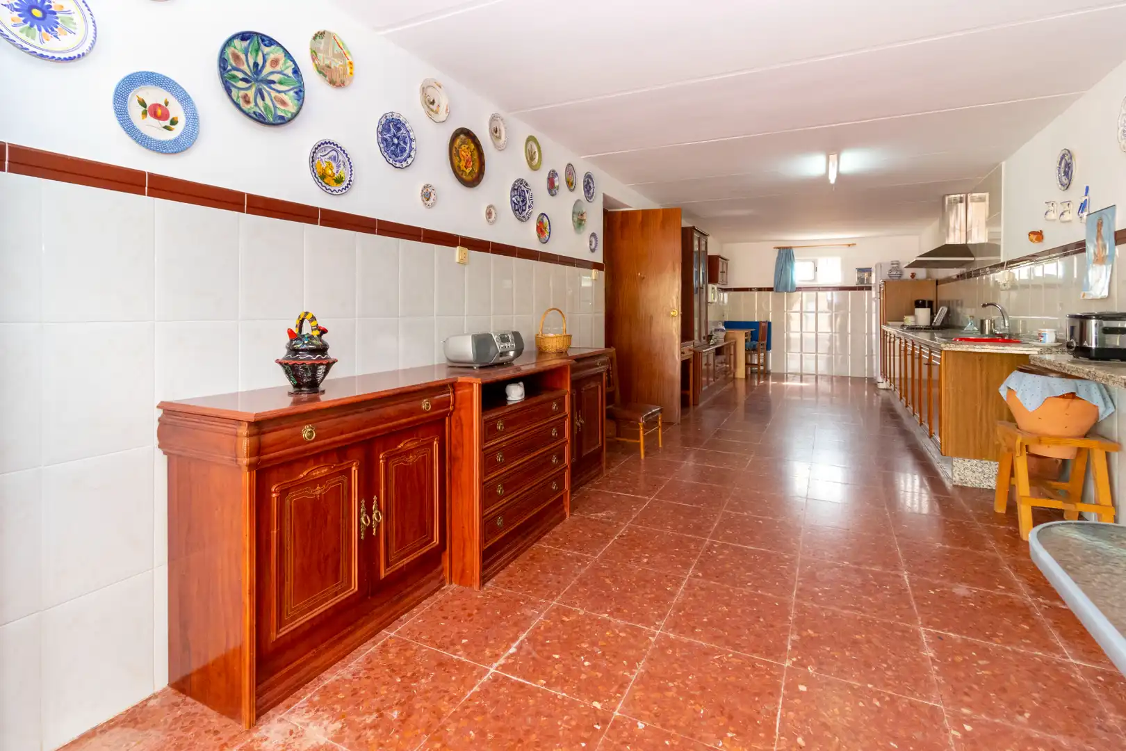 Küche von Haus oder Chalet zum Verkauf in Badajoz mit Klimaanlage, Abstellraum und Schwimmbad