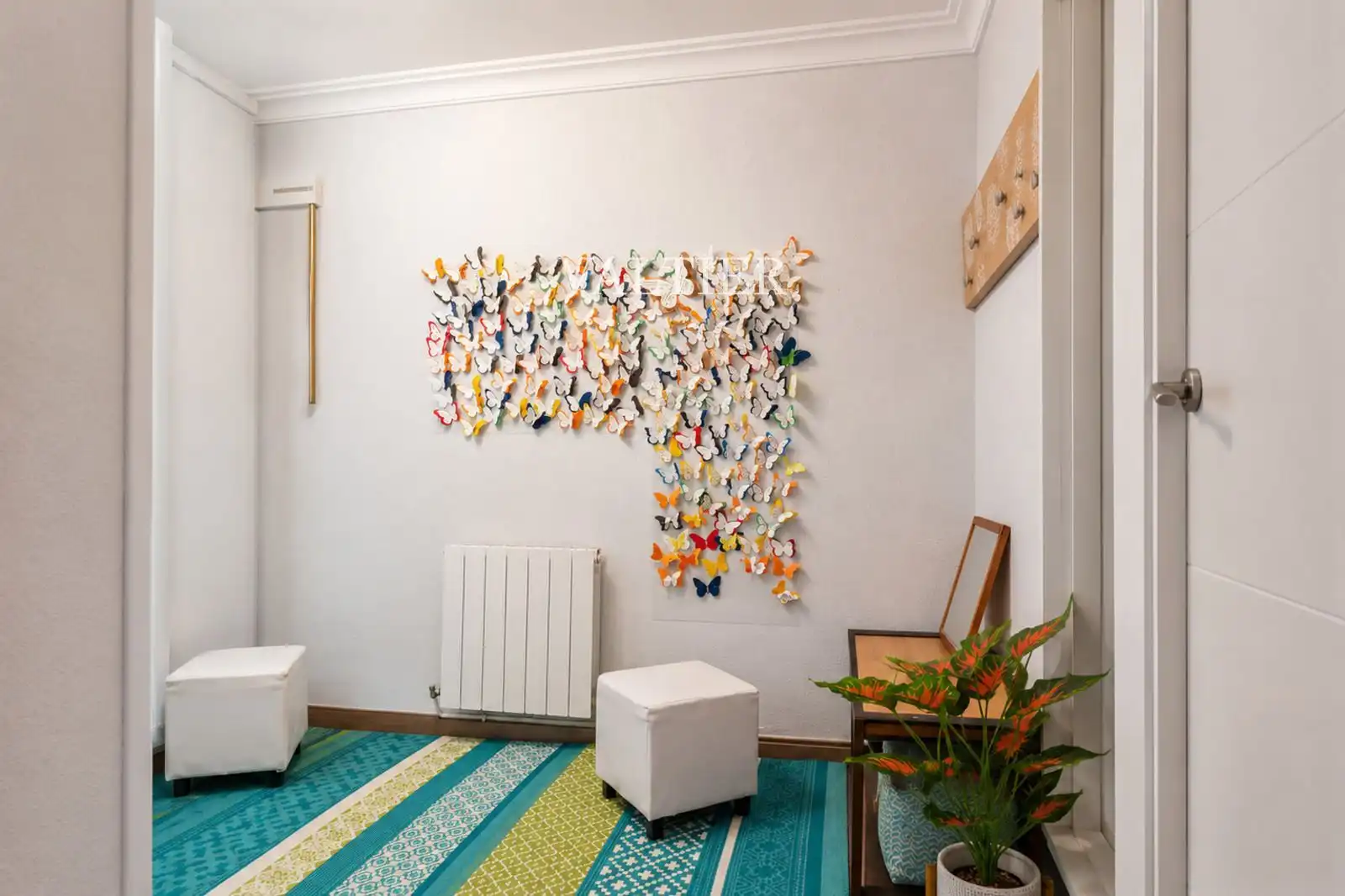 Sala de estar de Piso de alquiler en Madrid con Aire acondicionado, Terraza y Amueblado