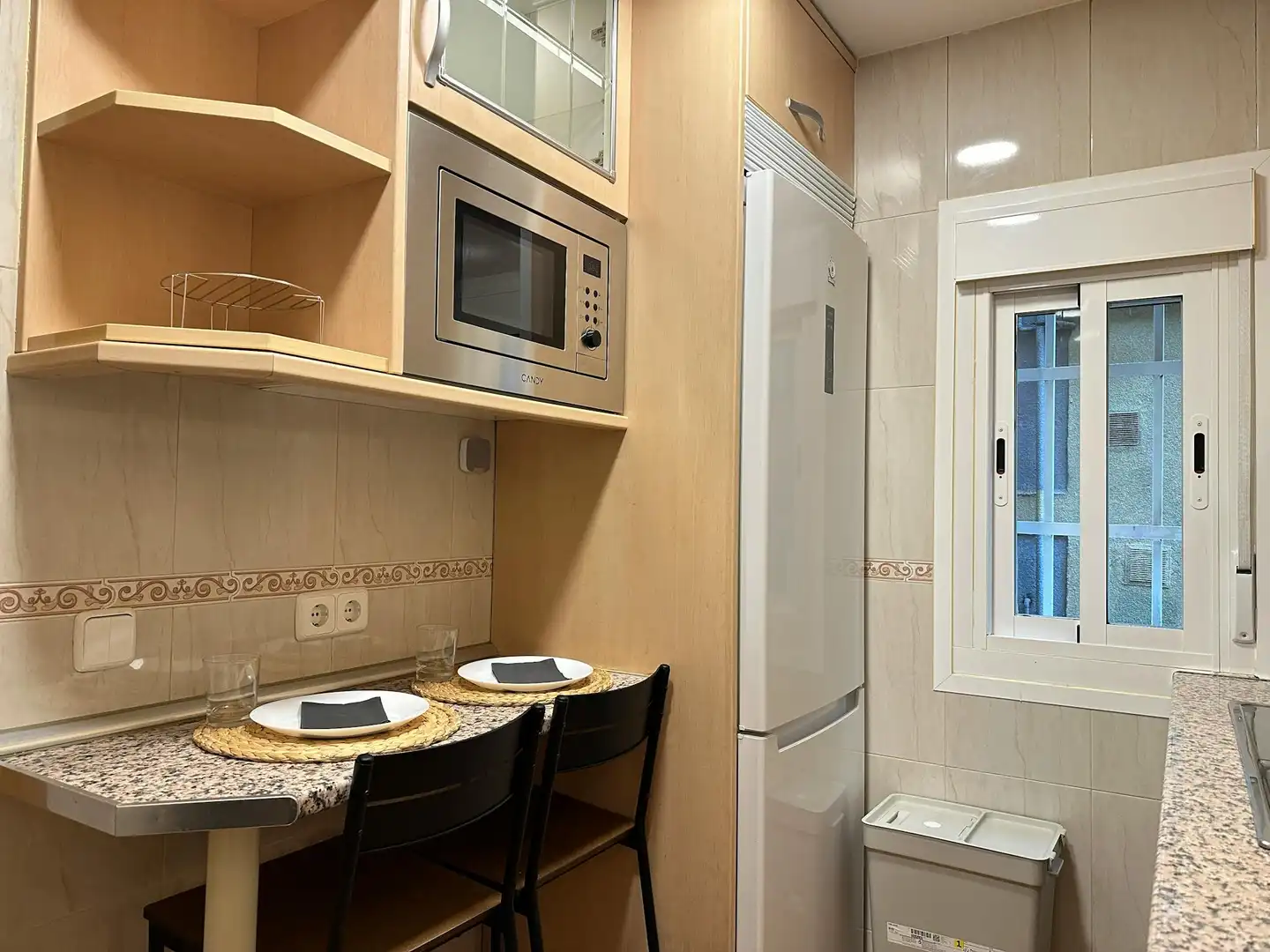 Kitchen of Flat for rent in Madrid  with Air Conditioner, Heating and Furnished