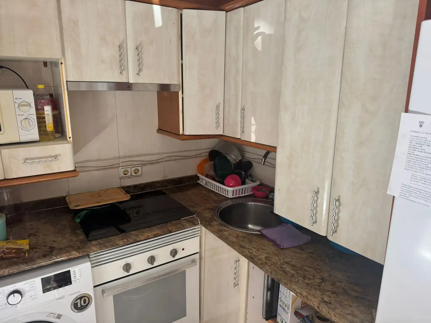 Kitchen of Flat for rent in Madrid  with Air Conditioner, Heating and Furnished