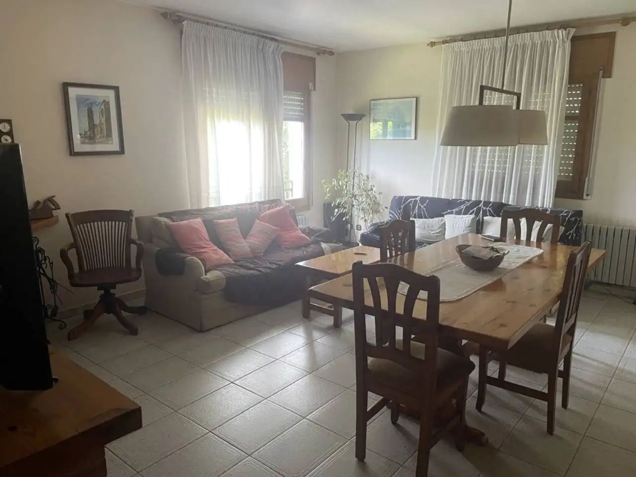 Living room of Houses for sale in Lleida  with Heating, Private garden and Terrace