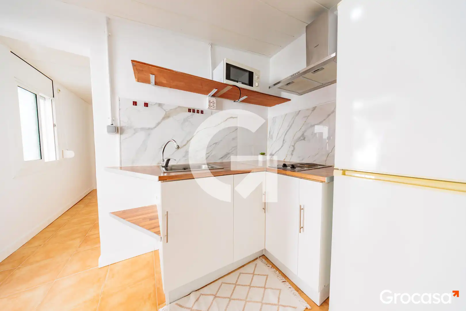Küche von Erdgeschoss zum Verkauf in Terrassa mit Heizung, Terrasse und Abstellraum