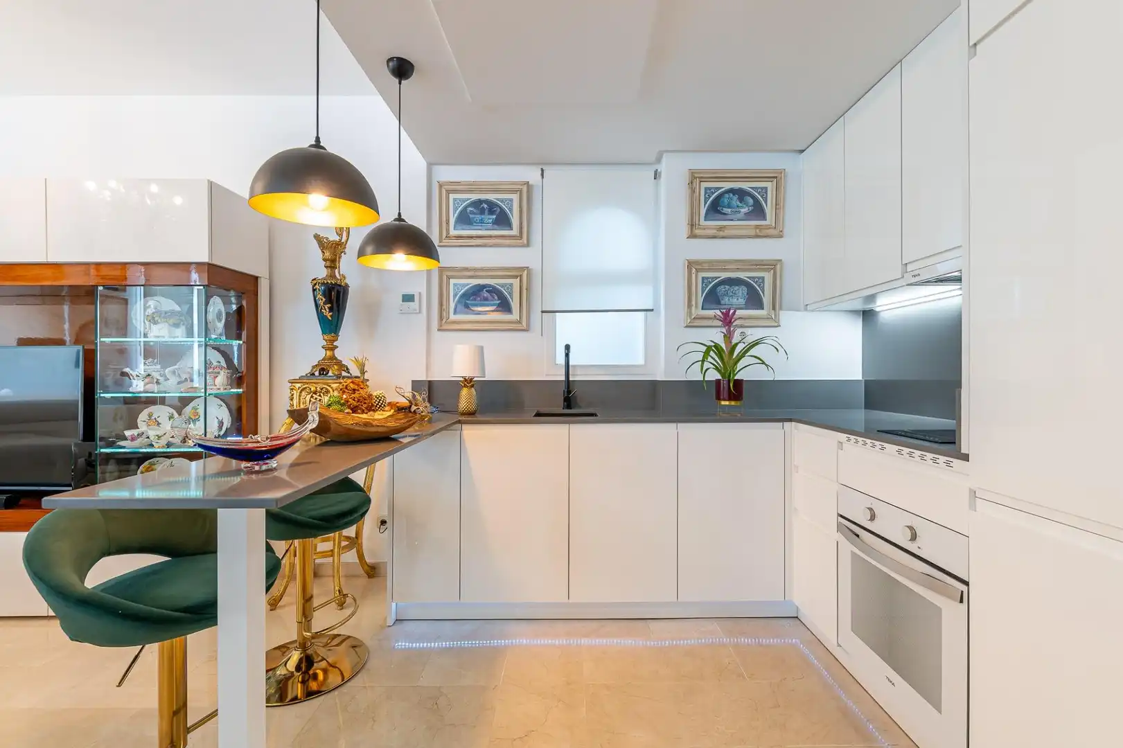 Cocina de Apartamento en venta en Benalmádena con Aire acondicionado, Calefacción y Terraza