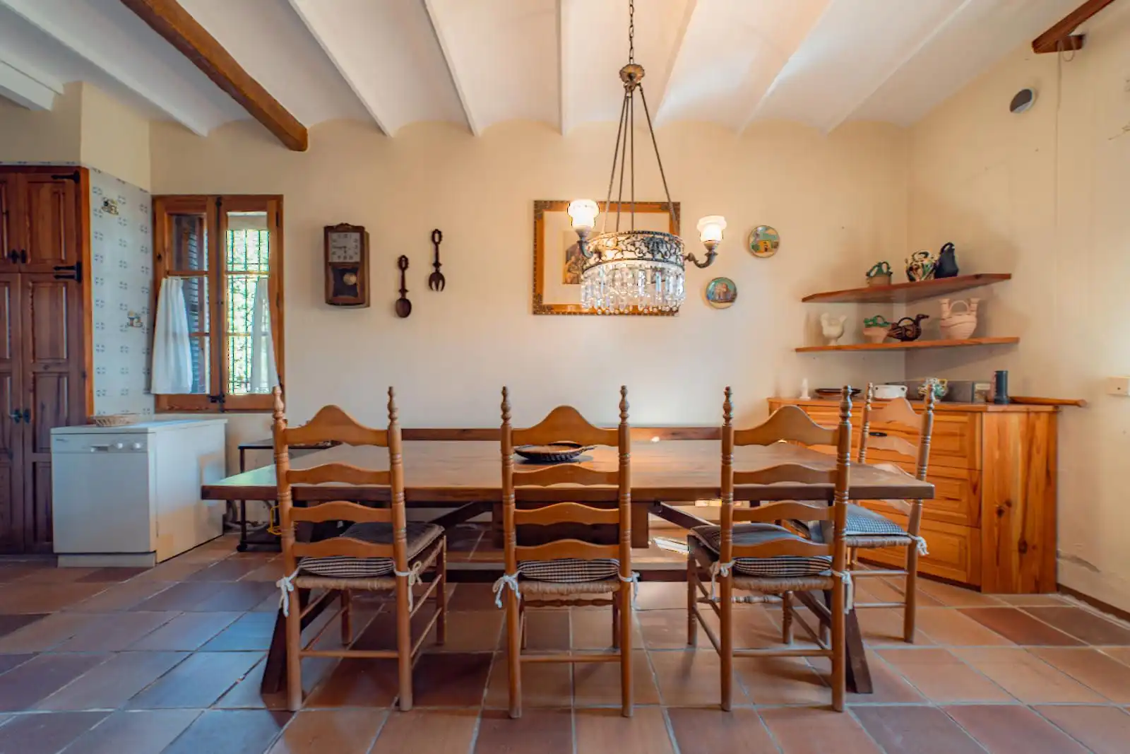 Comedor de Finca rústica en venta en Argentona con Calefacción, Jardín privado y Terraza