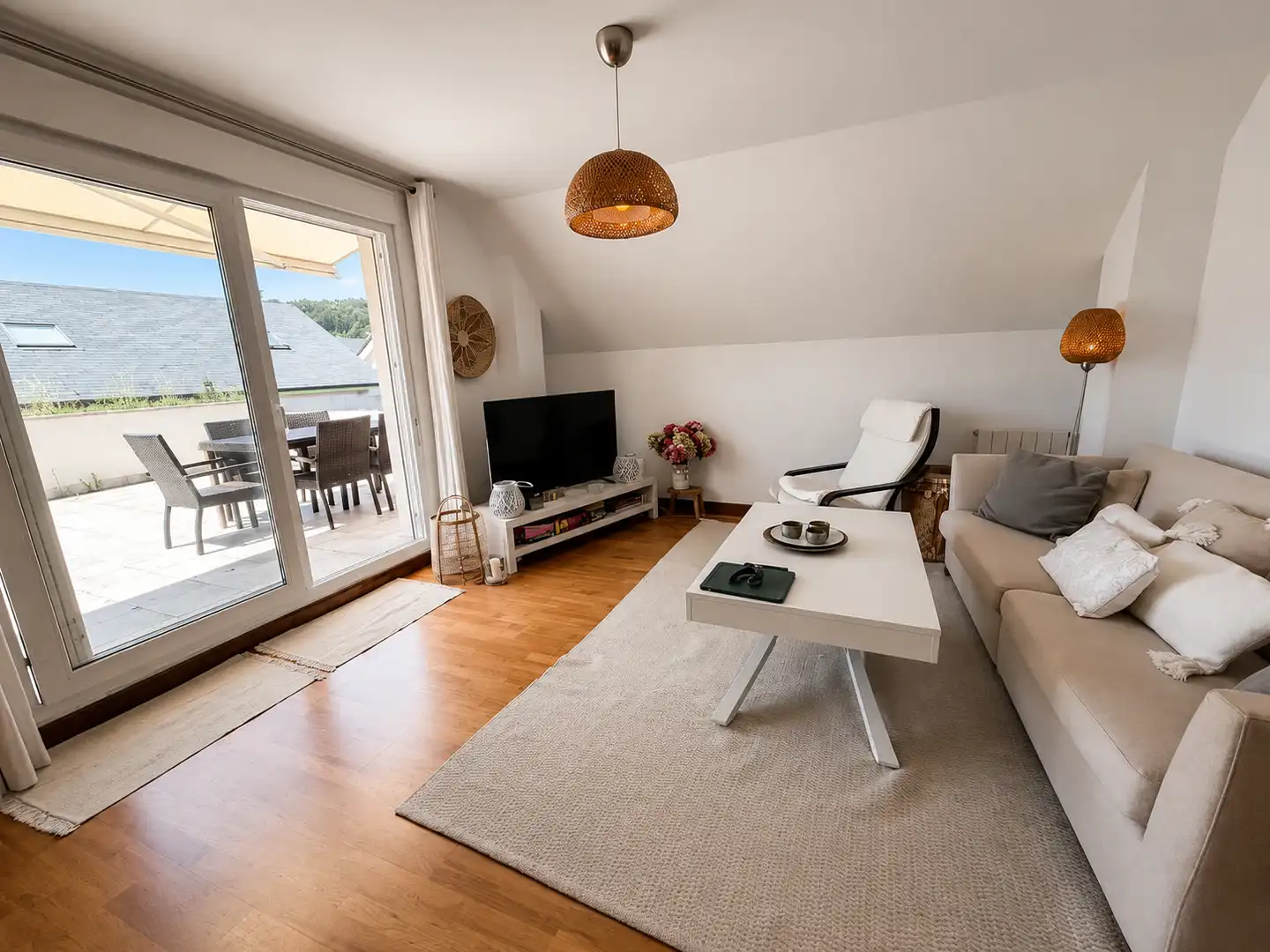 Sala de estar de Ático de alquiler en Piélagos con Calefacción, Terraza y Trastero