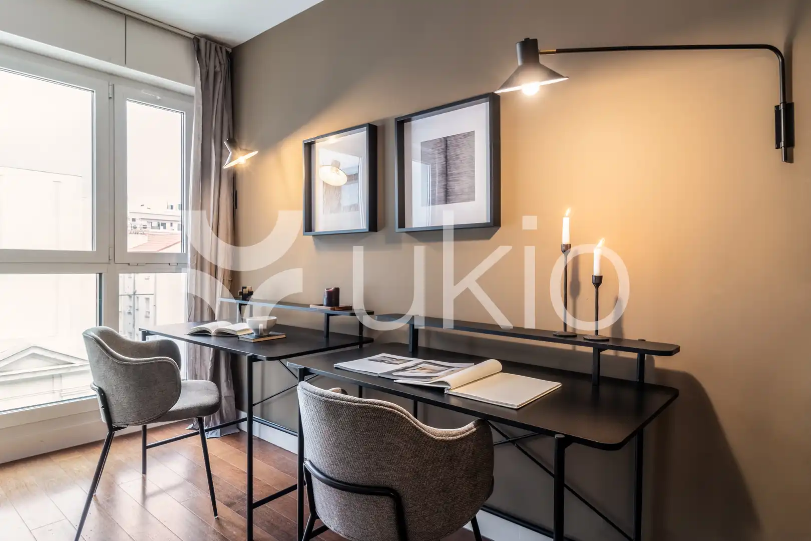 Sala de estar de Apartamento de alquiler en Madrid con Aire acondicionado, Calefacción y Parquet