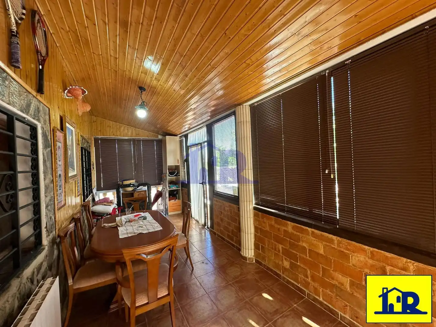 Dining room of Houses for sale in Villar de Olalla  with Heating, Terrace and Storage room