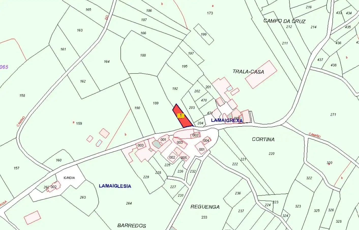 Terreno en venta en A Pobra do Brollón 