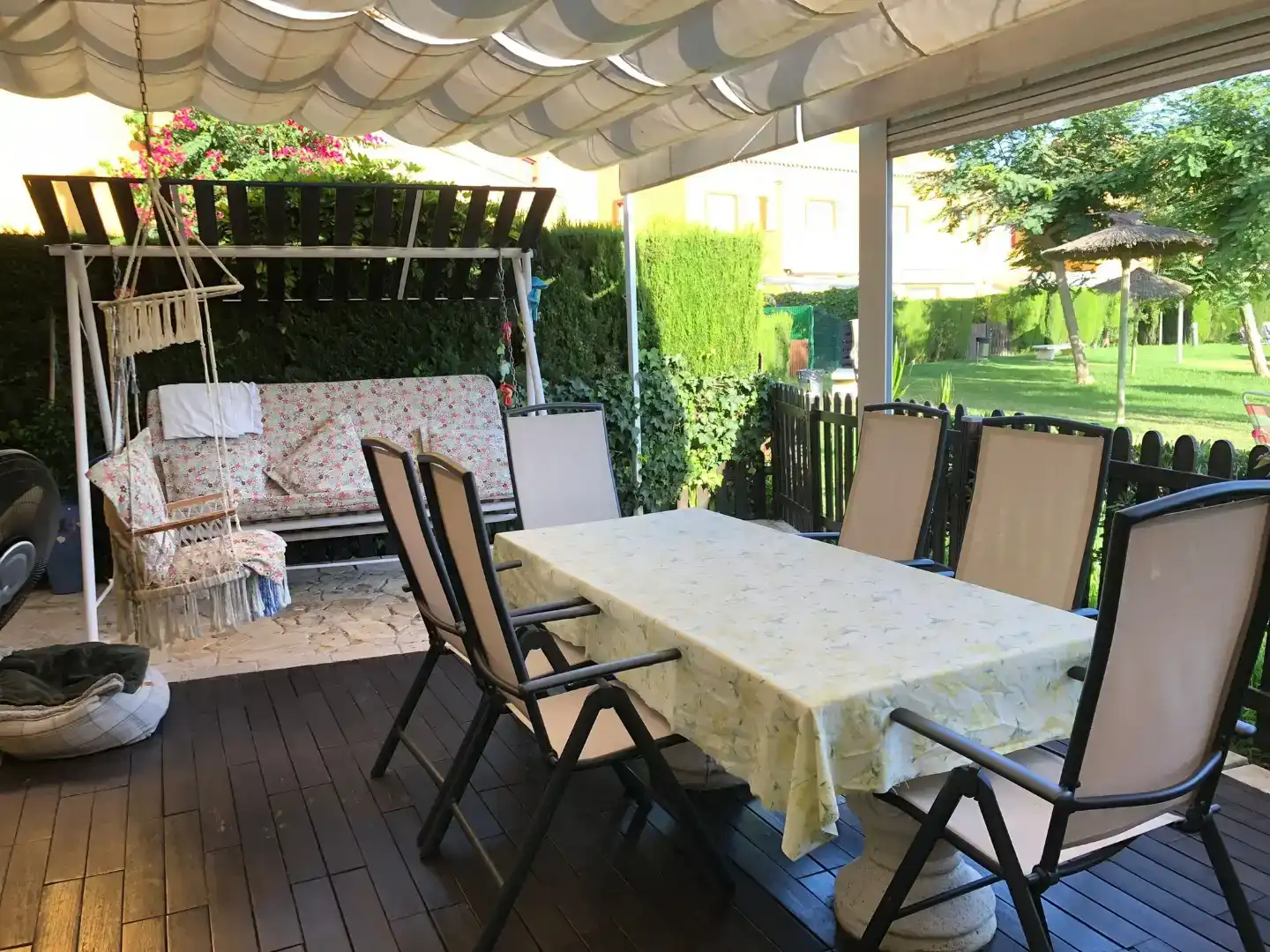 Terrassa de Casa adosada de lloguer en Rota amb Aire condicionat, Jardí privat i Traster