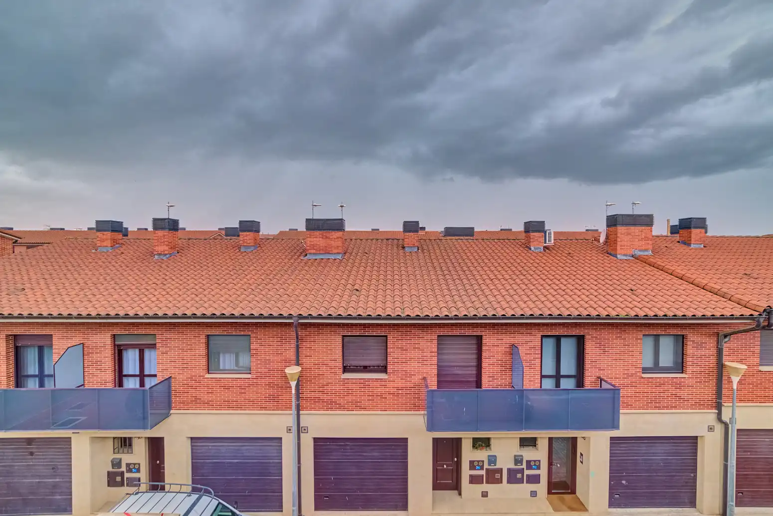 Vista exterior de Casa adosada en venta en Olite / Erriberri con Calefacción, Jardín privado y Parquet