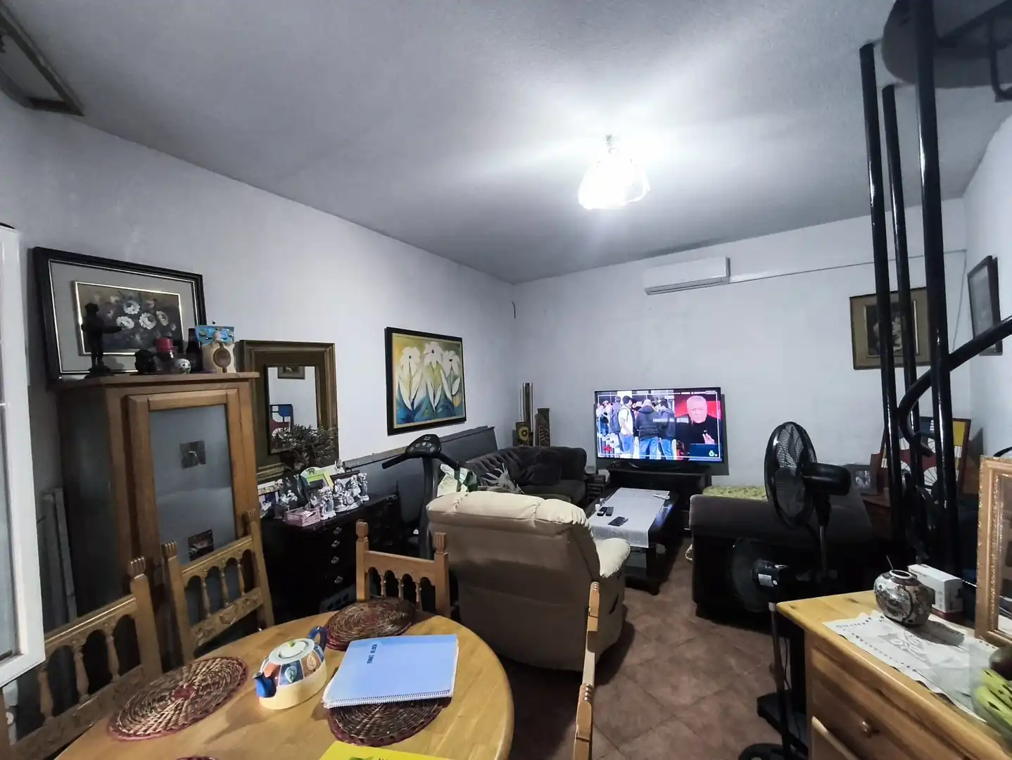 Sala d'estar de Casa o xalet en venda en Santa Olalla amb Aire condicionat, Calefacció i Terrassa