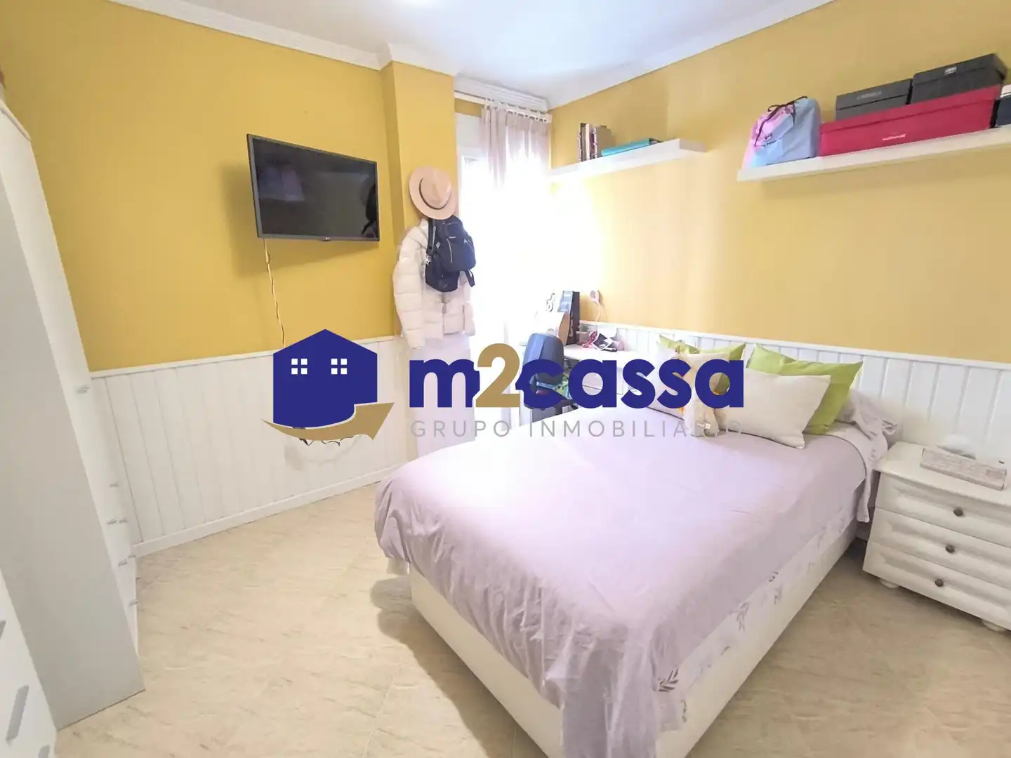 Bedroom of Flat for sale in Lorca  with Air Conditioner and Storage room