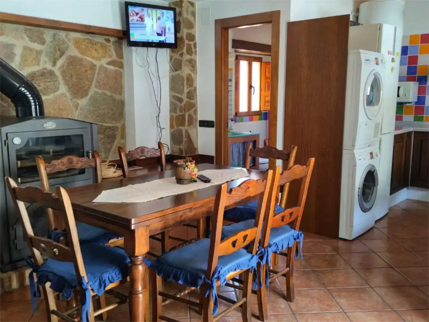 Comedor de Casa adosada en venta en Ayna con Parquet, Amueblado y Balcón