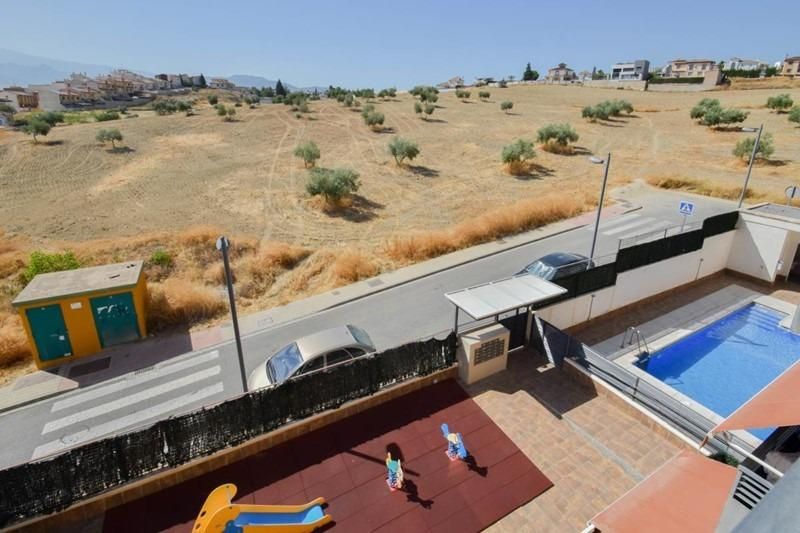 Exterior view of Flat for sale in Las Gabias  with Balcony and Community pool