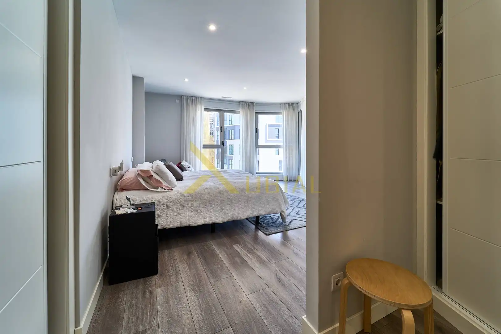 Bedroom of Flat for sale in A Coruña Capital   with Storage room, Furnished and Balcony