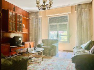 Living room of Flat for sale in  Madrid Capital  with Heating and Furnished