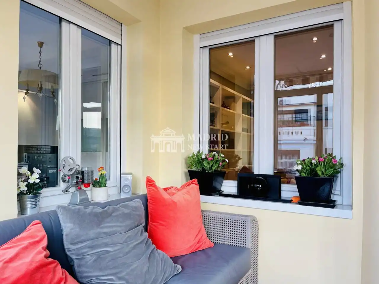 Terrasse von Wohnung zur Miete in Madrid mit Klimaanlage, Heizung und Parkett