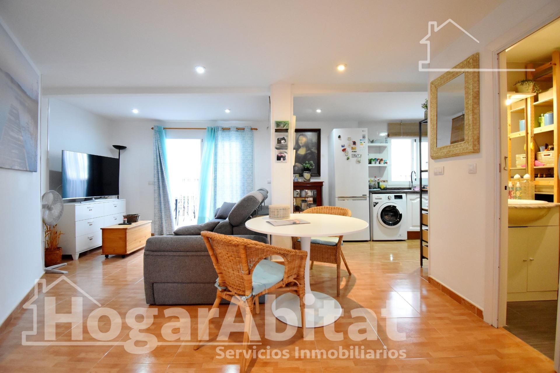 Sala d'estar de Àtic en venda en Cullera amb Aire condicionat, Terrassa i Traster