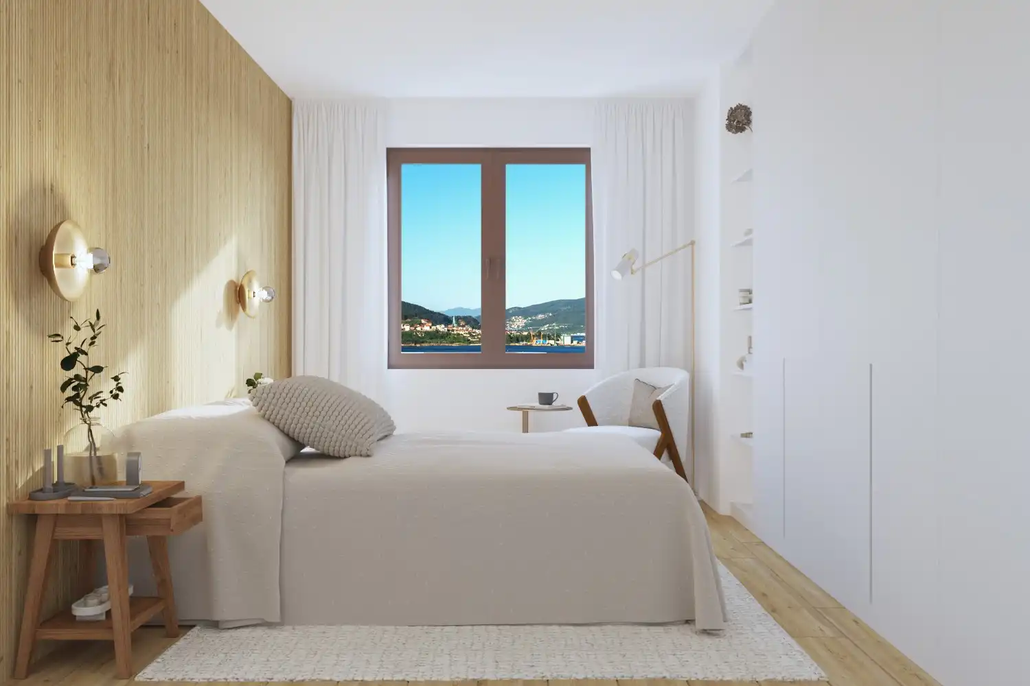Habitación de Ático en venta en Moaña con Calefacción y Balcón