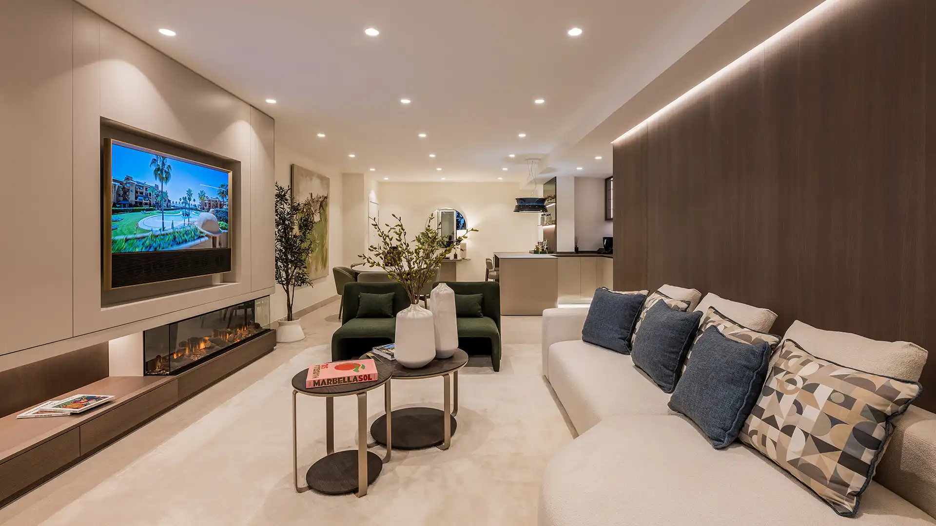 Sala de estar de Planta baja en venta en Estepona con Aire acondicionado, Terraza y Trastero