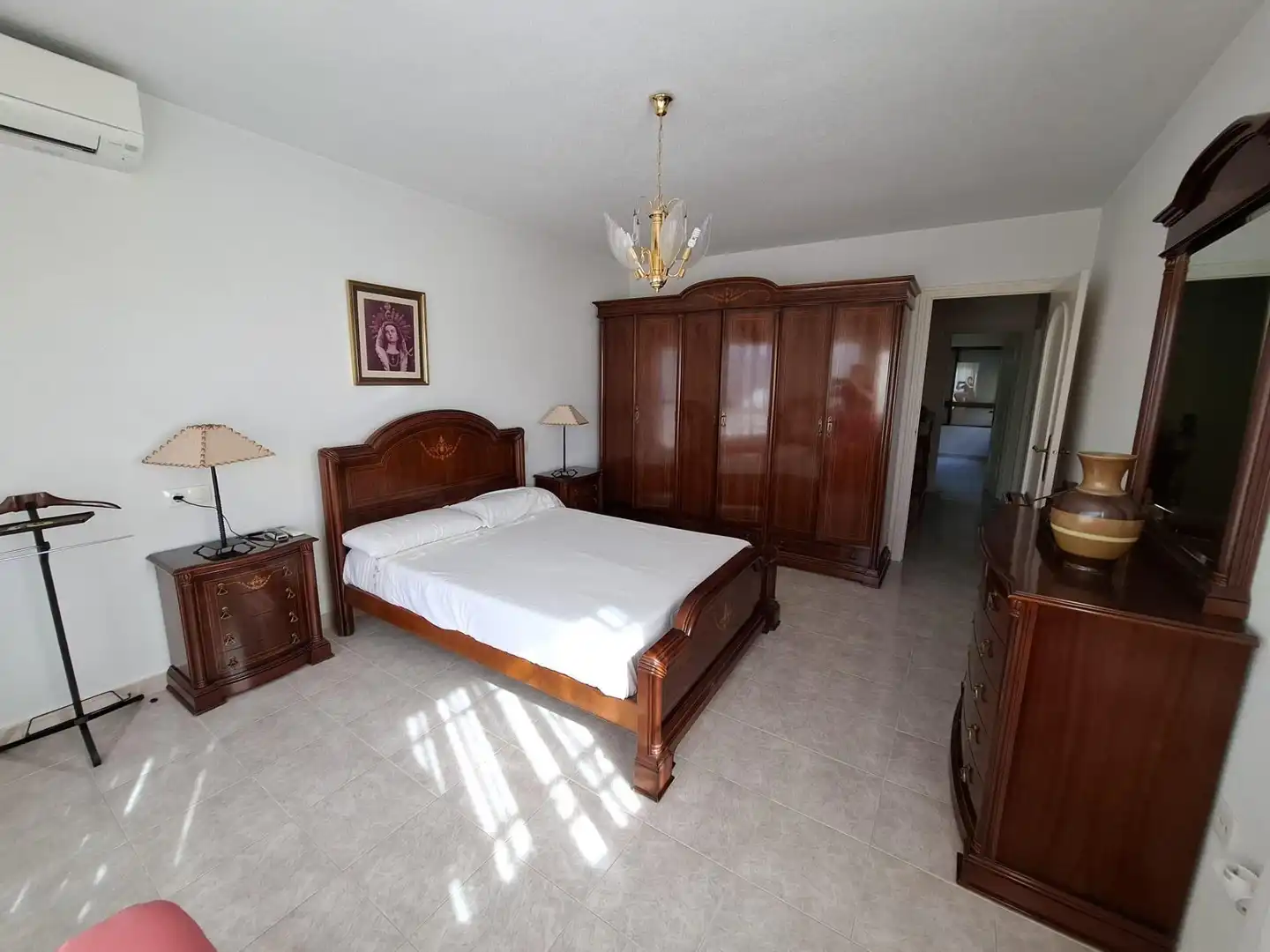 Schlafzimmer von Einfamilien-Reihenhaus zum Verkauf in Águilas mit Klimaanlage, Privatgarten und Terrasse