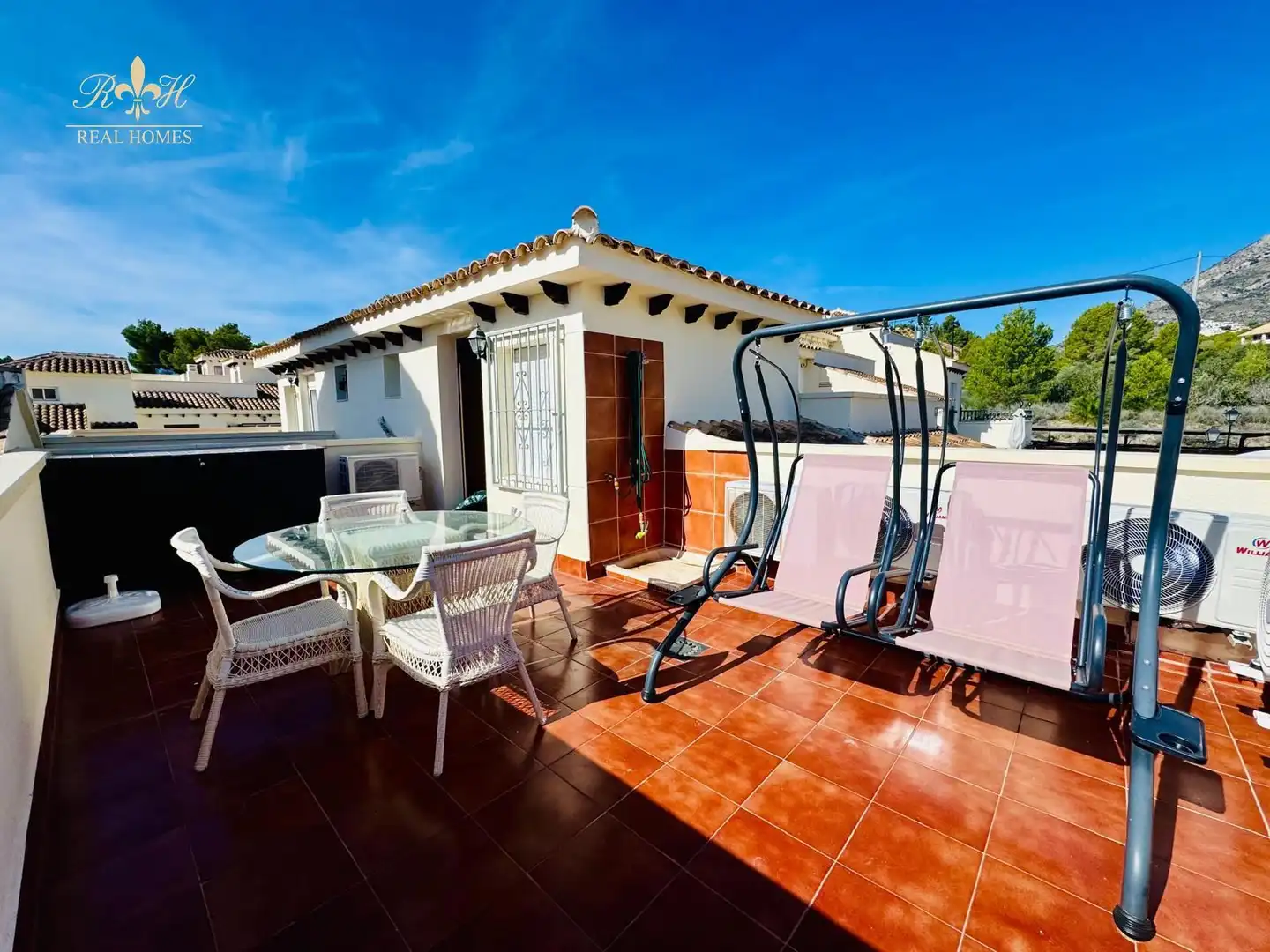 Terraza de Casa adosada de alquiler en Altea con Aire acondicionado, Terraza y Piscina